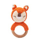 Baby Crochet Rattle Wooden Teether Toy BPA Free