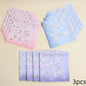 3-Pack Pure Cotton Floral Women's Handkerchiefs - 17 x 17 in (43 x 43 cm) Absorbent Wedding Handkerchiefs for Bride and Mother