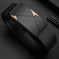 Men's Automatic Ratchet Belt - PU Leather 3.4 cm (1.34 in) Width, Business Casual Belt for Pants & Jeans, Ideal Gift