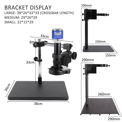YIZHAN 215X 4K HD Digital Microscope Imx415 HDMI Camera USB-C Output Zoom Lens Remote Control Computer Software Optional Base
