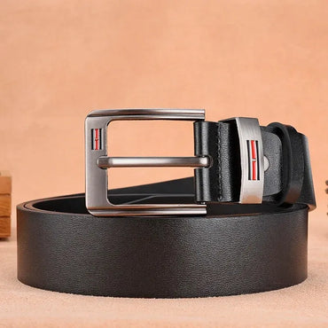 Men's PU Leather Belt with Metal Buckle 1.5 in (3.8 cm) Casual & Business Jeans Belt
