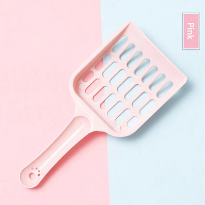 Cat Litter Scoop - Hollow Tofu Mesh Sifter, Lightweight Plastic, Multiple Colors