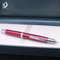 Push-Button Retractable Fountain Pen — Metal Body, Clip & Converter, EF/F Nib 0.5mm (0.02in) — Black/White