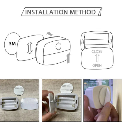 Auto On/Off LED PIR Motion Sensor Night Light – Under-Cabinet, Closet, Cupboard & Stair Lighting