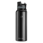 Insulated Stainless Steel Cycling Water Bottle — Vacuum Thermos 550/650/1000/1200ml (18.6/22/33.8/40.6oz) with Carry Handle