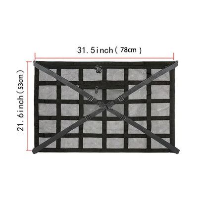 Car Roof Storage Bag Breathable Mesh Ceiling Cargo Net Interior Organizer