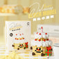 Fun Micro Particle Building Blocks Happy Eat and Play Series Vibrant Avocado Pineapple Children's Educational Assembling Toys