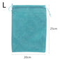 Fishing Reel Storage Bag - Portable Drawstring Reel Protect Pouch, 3 Sizes (15×20 / 17×23 / 20×25 cm | 5.9×7.9 / 6.7×9.1 / 7.9×9.8 in)