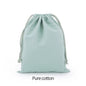 Cotton Drawstring Canvas Bags - White Reusable Gift & Storage Pouches for Candy, Jewelry, Travel and Home Organization
