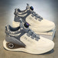 Men's Rotating Buckle Sneakers – Non-Slip Lace-Up Casual Outdoor Sports Shoes
