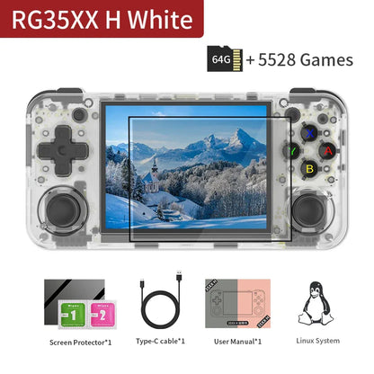Handheld Retro Game Console 3.5-inch IPS Screen - Linux Portable Gaming, 64GB Storage, 3300mAh Battery, WiFi Bluetooth & HDMI