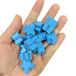 100 Wooden Meeples 16mm (0.63 in) 14-Color Board Game Pawns Replacement Set
