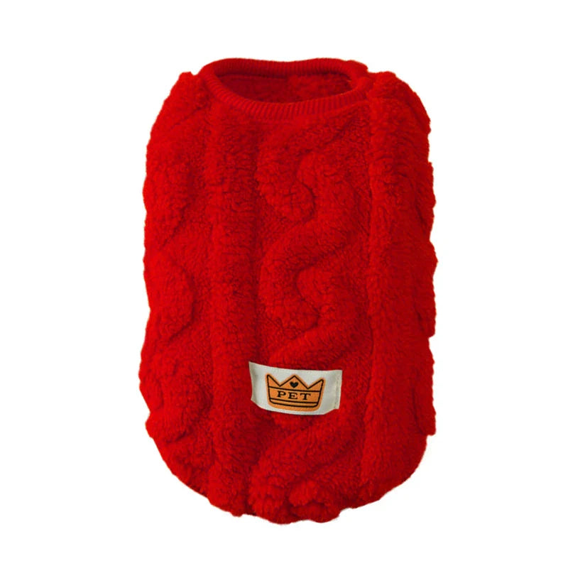 Soft Cozy Cat Sweater – Winter Fleece Vest for Sphynx & Small Dogs