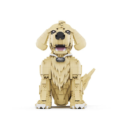 1754-Piece Golden Retriever Building Block Model