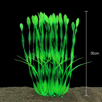 Artificial Aquarium Plants — Plastic Underwater Decorations for Fish Tanks, Realistic Aquarium Decor