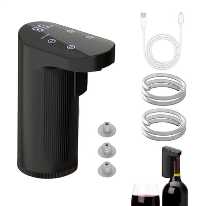 USB Rechargeable Electric Wine Aerator and Dispenser - Adjustable Pour, Stable Flow
