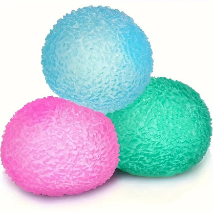 1Pc Squishy Multicolor Texture Ice Ball Squeeze Toy for Kids Adult Soft Pinch Pop Fidget Toys Children Halloween Christmas Gifts