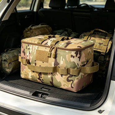 Outdoor Tactical Camping Picnic Foldable Portable Tool Storage Bag Camping Fishing Gear Organizer Bag