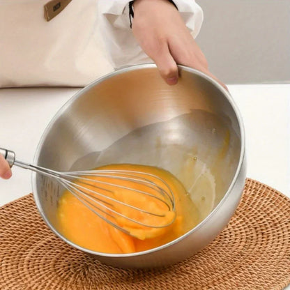 Korean stainless steel fruit and vegetable salad bowl with rice bowl, cold noodle bowl, instant noodle bowl, cold mixing bowl