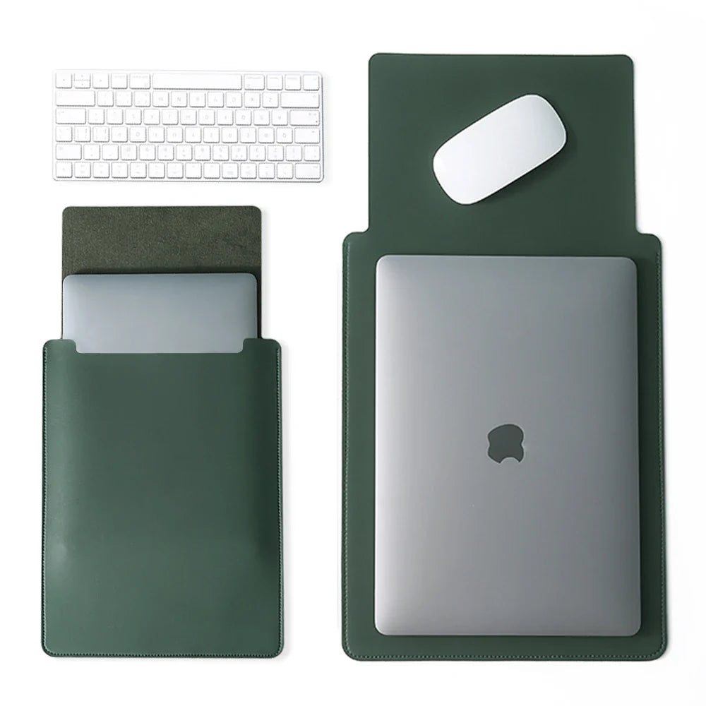 Waterproof PU Laptop Sleeve & Mouse Pad 11–16 Inch — Fits 12.9 Inch Tablet