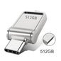 USB 3.2 Type-C Dual-Use Flash Drive Metal OTG USB-C/USB-A Thumb Drive 128GB–2TB High-Speed