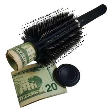 Hidden Compartment Hair Brush Stash Safe Discreet Travel Comb