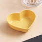 Heart-Shaped Wheat Straw Seasoning Dish - Eco-Friendly Dipping Bowl for Snacks & Condiments