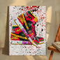 Classic Abstract Wall Art, Graffiti Popular Fashion Sneakers, HD Canvas Print Poster, Home Living Room Bedroom Decoration