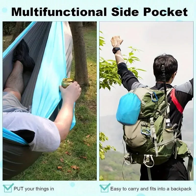 Camping Hammock Camping Accessories Gear for Outdoor Indoor with Tree