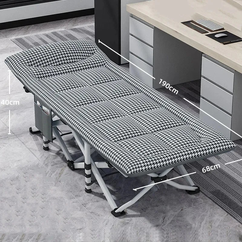 Camping Cot Comfortable with Pad Portable Folding Bed for Sleeping