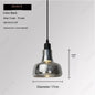 European Modern Minimalist LED Glass Chandelier Bar Restaurant Living Room Coffee Shop Bedroom Decorative Lighting
