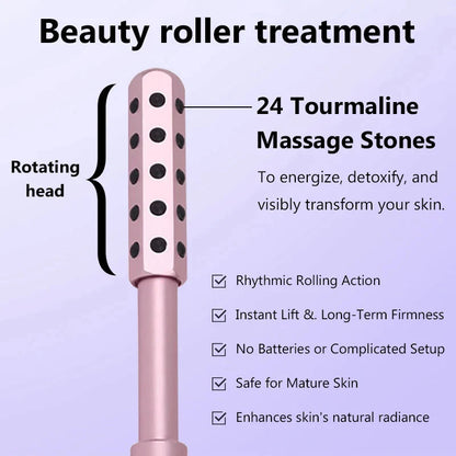 24 Germanium Face Massage Roller Stick for Skin Care & Beauty