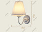110V/220V Wall Lamp with LED E27 Bulb Fabric Lampshade Wall Sconces for Hotel Bedroom Bedside Living Room Stairs Home Decoration