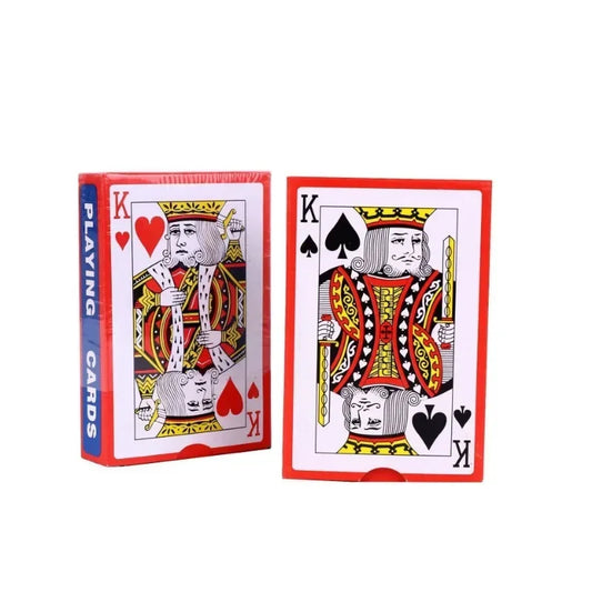 54-Card Standard Poker Deck — 1–100 Pack, 5.7 x 8.7 cm (2.24 x 3.43 in) Playing Cards for Parties & Board Games