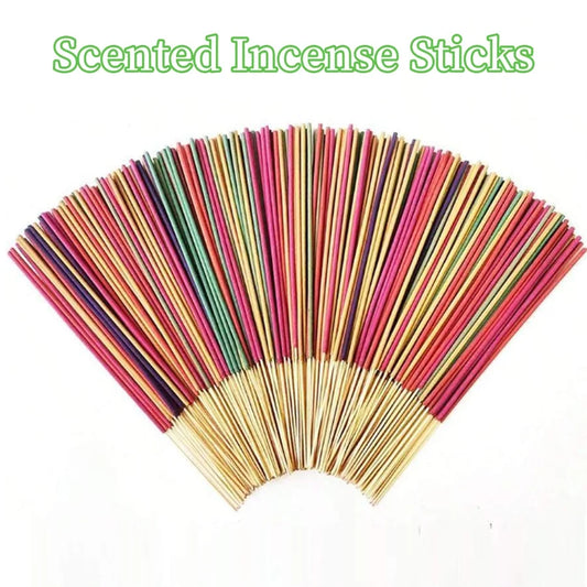 Aromatherapy Incense Sticks 30–240 Pc, 7 Natural Scents (Lavender, Jasmine, Ocean, Rose, Sakura) with Incense Holder for Yoga & Meditation