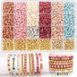 DIY Clay Beads Bracelet Making Kit – Friendship Golden Letter Beads for Jewelry Making, Gifts for Women & Teens