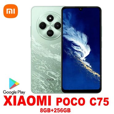 XIAOMI POCO C75 fashion smart phone 8GB+256GB ram and storage/5000mah battery capacity/side fingerprint/facial recognition/GPS