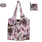 Foldable Reusable Grocery Tote Bag, Lemon Print Eco-Friendly Travel & Beach Pouch