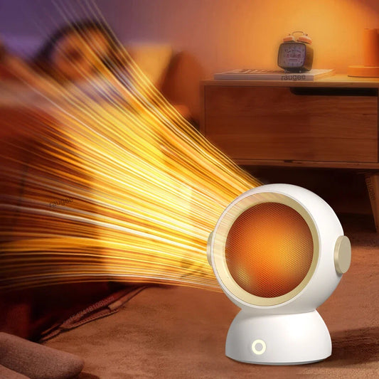 Portable Hot Air Blower Desktop Mutes Fast Heating Fans for Home Bedroom Office Electric Heater with Thermostat Space Heater ﻿