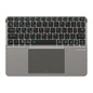 Foldable Bluetooth 5.0 Keyboard with Detachable Touchpad & Phone Holder — Compact 63-Key Wireless Keyboard for Phones, Tablets & Laptops
