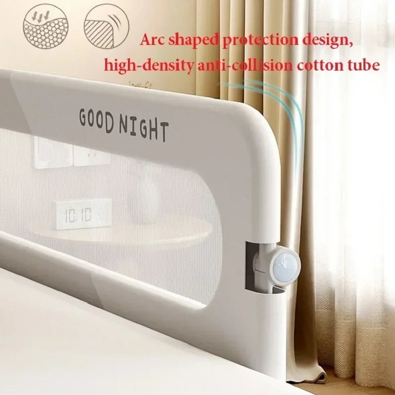 Adjustable Baby Bed Guardrail Anti-Fall Safety Rail – Portable Crib/Bassinet Barrier (1.2 m / 47 in, 1.5 m / 59 in, 1.8 m / 71 in, 2.0 m / 79 in)