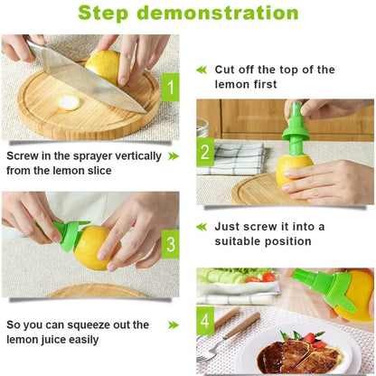 Manual Citrus Sprayer Hand Juicer, Lemon & Orange Fruit Squeezer Mist for Salad and Cooking