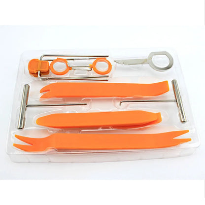 Car Door Panel Trim Removal Tool Kit - Plastic Pry Bars for Interior Clips, Dash & Audio Panels