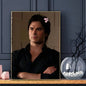 Damon Salvatore The Vampire Diaries Poster Sticky Wall Art Printing Waterproof Home Living Bed Room Bar Aesthetic Decor