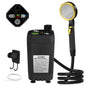 Portable Camping Shower Pump 6000mAh – USB Rechargeable RV Outdoor Shower Kit with Full-Screen Digital Display & Adjustable Energy-Saving Mode