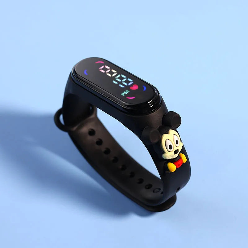 Kids Touch LED Waterproof Digital Watch for Girls – Silicone Sports Bracelet, Shock Resistant, Backlight