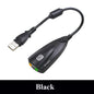 USB 7.1 External Sound Card for Gaming – Plug & Play Virtual Surround with Mic & Headphone Jack