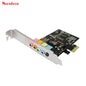 PCIe 5.1 Channel 3D Audio Sound Card - 6-Channel PCI Express with Solid Capacitors