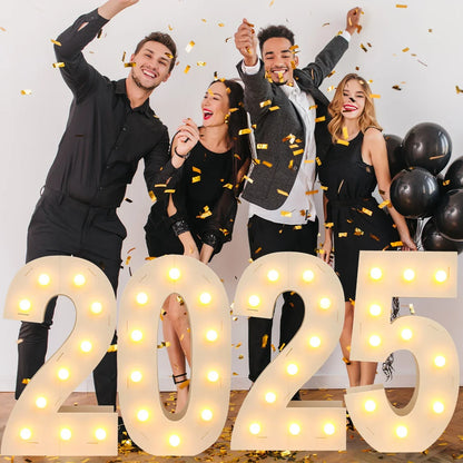 91.5CM Giant Number Led Light Frame 1st Birthday Party Decor Kids Wedding 30th 50th 60th Birthday Party Supplies Baby Shower