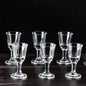 6-Pack 10ml (0.34 fl oz) Clear Shot Glasses - Mini Glass Shooter Cups for Party & Home Bar